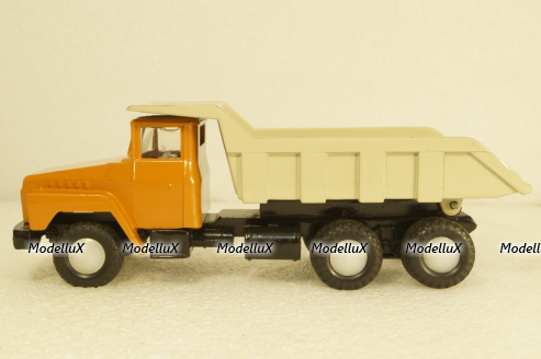 Краз-256, ранний, оранжевый, Кременчугский Автомобильный Завод 1:50