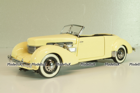 Cord 812 Phaeton Coupe yellow, 1937, Franklin Mint 1:24