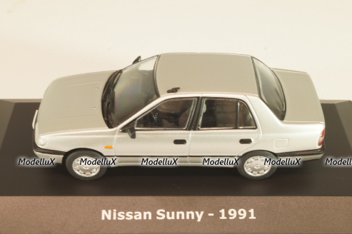 Nissan Sunny 1991, silver, Altaya 1:43 Уценка!