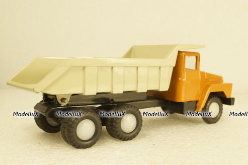 Краз-256, ранний, оранжевый, Кременчугский Автомобильный Завод 1:50