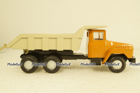 Краз-256, ранний, оранжевый, Кременчугский Автомобильный Завод 1:50