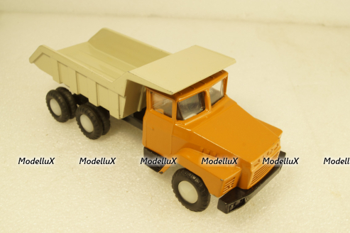 Краз-256, ранний, оранжевый, Кременчугский Автомобильный Завод 1:50