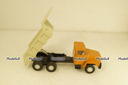 Краз-256, ранний, оранжевый, Кременчугский Автомобильный Завод 1:50
