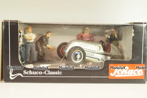 Mercedes-Benz Racing Car with 6 Figures set, No.01017, Schuco-Classic , Schuco