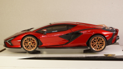 LAMBORGHINI SIAN FKP 37 HYBRID 2020 red, Burago 1:18