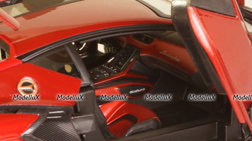 LAMBORGHINI SIAN FKP 37 HYBRID 2020 red, Burago 1:18