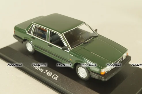 Volvo 740 GL 1986, dark green, 940171700, Maxichamps 1:43