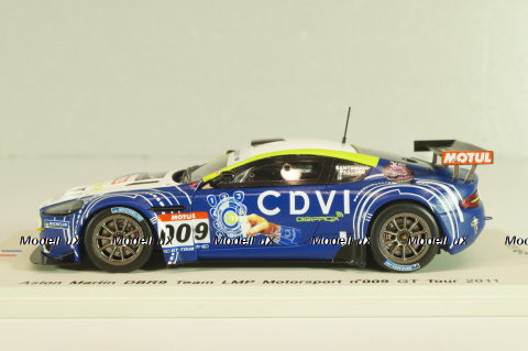 Aston Martin DBR9 #009 GT Tour 2011, blue, SF027, Spark 1:43