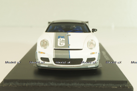 Porsche 9ff GT9 R Prototype 2007, white/grey, S0748, Spark 1:43
