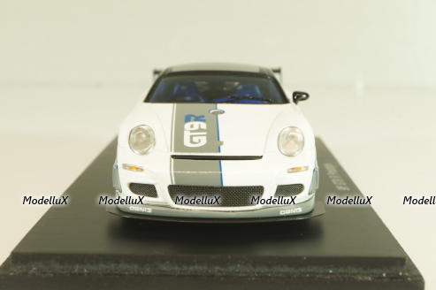 Porsche 9ff GT9 R Prototype 2007, white/grey, S0748, Spark 1:43