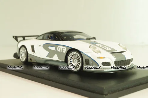 Porsche 9ff GT9 R Prototype 2007, white/grey, S0748, Spark 1:43