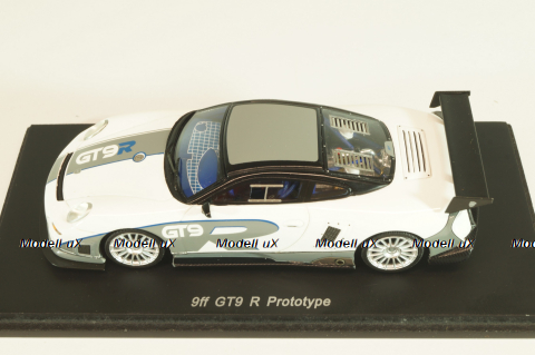 Porsche 9ff GT9 R Prototype 2007, white/grey, S0748, Spark 1:43