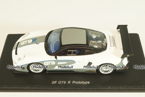 Porsche 9ff GT9 R Prototype 2007, white/grey, S0748, Spark 1:43