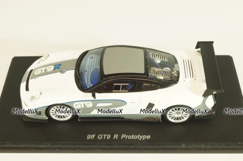Porsche 9ff GT9 R Prototype 2007, white/grey, S0748, Spark 1:43