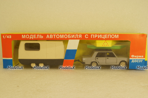 Ваз-2105 с прицепом Дача, Фирма Досуг 1:43