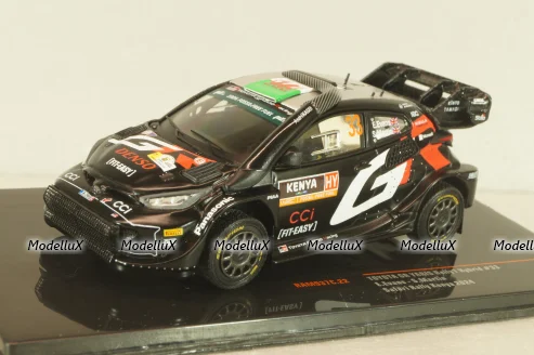 Toyota Yaris Rally 1 hybrid #33 Safari Rally Kenya 2024, Toyota Yaris Rally 1 hybrid #33 Safari Rally Kenya 2024, RAM937C, IXO 1:43, IXO 1:43