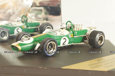 Brabham-Repco BT24 #2 winner German GP 1967, Denny Hulme, F1, Formula 1, green, Q4043, Quartzo 1:43