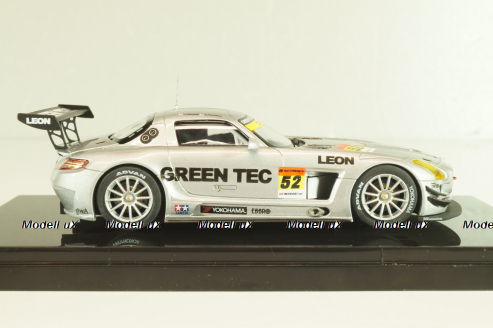 Mercedes-Benz SLS  SGT300 #52 "Green Tec", silver, 44747, EBBRO 1:43