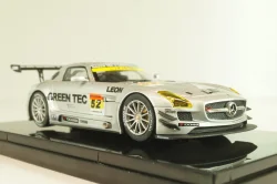 Mercedes-Benz SLS  SGT300 #52 "Green Tec", silver, 44747, EBBRO 1:43