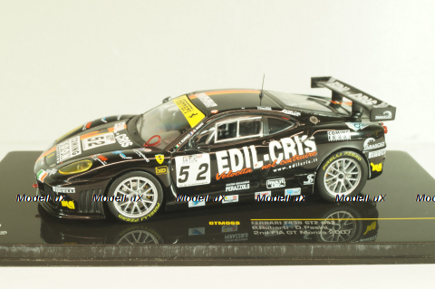 Ferrari F430 GT2 #52 2nd FIA GT Monza 2007, black, IXO 1:43