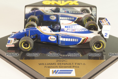 Williams Renault FW16 #2, French Grand Prix, 202C, Onyx 1:43