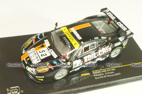 Ferrari F430 GT2 #52 2nd FIA GT Monza 2007, black, IXO 1:43