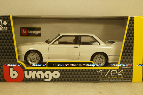 BMW 3-series M3 ( E30) 1988, white, BU21100W , Bburago 1:24