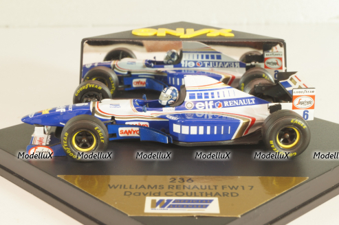 Williams Renault FW17 #6, David Coulthard, 236, Onyx 1:43