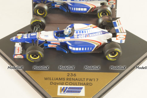 Williams Renault FW17 #6, David Coulthard, 236, Onyx 1:43
