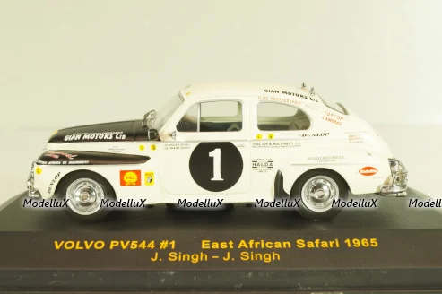 Volvo PV544 #1 East African Safari 1965, J.Singh/J.Singh, RAC058, IXO 1:43