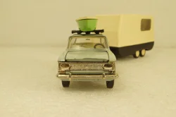Москвич-426 серый с прицепом Дача, Фирма Досуг 1:43