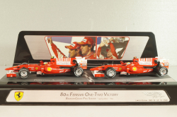 Ferrari F10 F.Alonso and F.Massa 2010 (80th Bahrain GP One-Two Victory 14.03.2010), set of twoo car, V7423, Hot Wheels 1:43
