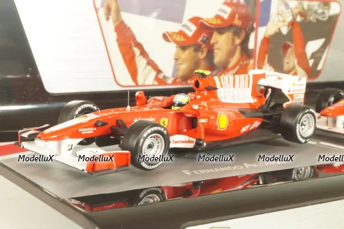 Ferrari F10 F.Alonso and F.Massa 2010 (80th Bahrain GP One-Two Victory 14.03.2010), set of two car, V7423, Hot Wheels 1:43