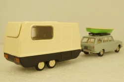 Москвич-426 серый с прицепом Дача, Фирма Досуг 1:43