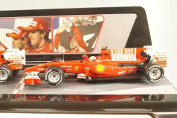 Ferrari F10 F.Alonso and F.Massa 2010 (80th Bahrain GP One-Two Victory 14.03.2010), set of two car, V7423, Hot Wheels 1:43