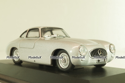 Mercedes-Benz 300 SL (W194) 1952, silver, 3301, Maxmodels 1:43
