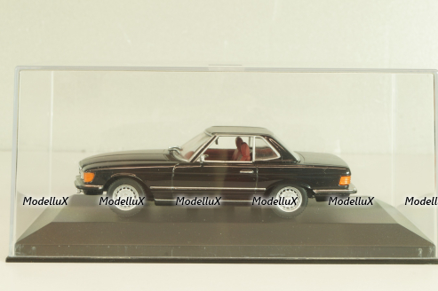 Mercedes-Benz 350 SL (R107) hardtop 1971, black, 430033451, Minichamps 1:43