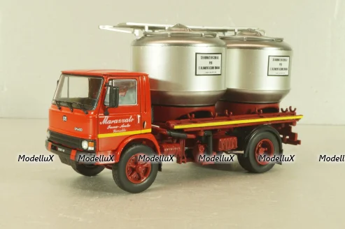 OM N100 truck 1972, red/silver, CAMD083, Camion D'epoca #83, Deagostini 1:43