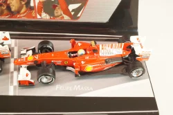 Ferrari F10 F.Alonso and F.Massa 2010 (80th Bahrain GP One-Two Victory 14.03.2010), set of two car, V7423, Hot Wheels 1:43