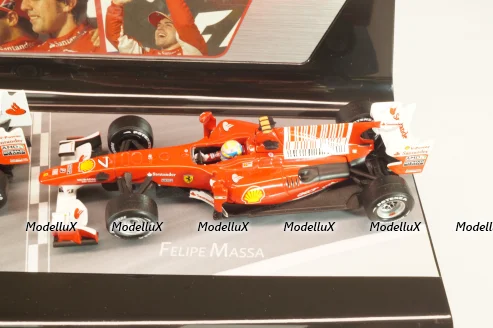 Ferrari F10 F.Alonso and F.Massa 2010 (80th Bahrain GP One-Two Victory 14.03.2010), set of two car, V7423, Hot Wheels 1:43
