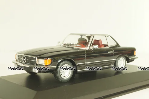 Mercedes-Benz 350 SL (R107) hardtop 1971, black, 430033451, Minichamps 1:43