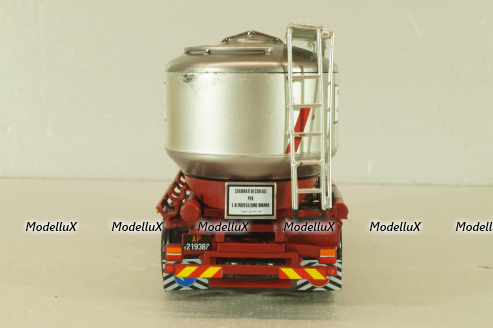 OM N100 truck 1972, red/silver, CAMD083, Camion D'epoca #83, Deagostini 1:43