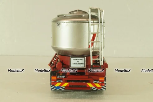 OM N100 truck 1972, red/silver, CAMD083, Camion D'epoca #83, Deagostini 1:43