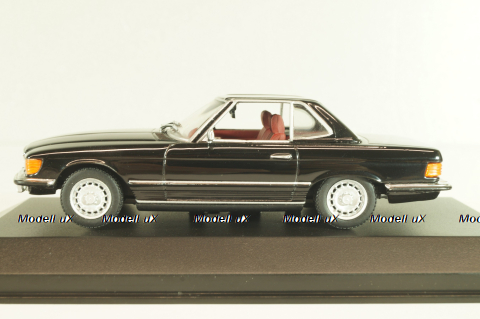 Mercedes-Benz 350 SL (R107) hardtop 1971, black, 430033451, Minichamps 1:43