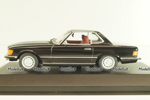 Mercedes-Benz 350 SL (R107) hardtop 1971, black, 430033451, Minichamps 1:43