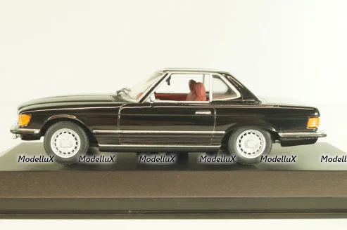 Mercedes-Benz 350 SL (R107) hardtop 1971, black, 430033451, Minichamps 1:43