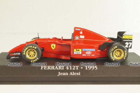 Ferrari 412 T2 #27, Formula 1 1995, Jean Alesi, 7174020, Atlas 1:43