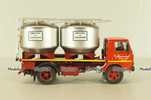 OM N100 truck 1972, red/silver, CAMD083, Camion D'epoca #83, Deagostini 1:43
