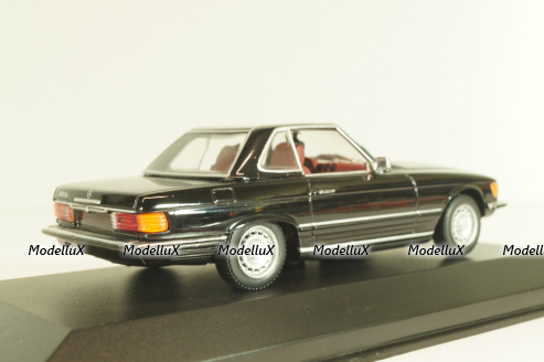 Mercedes-Benz 350 SL (R107) hardtop 1971, black, 430033451, Minichamps 1:43