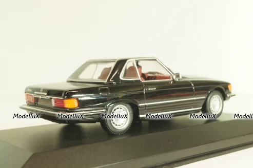 Mercedes-Benz 350 SL (R107) hardtop 1971, black, 430033451, Minichamps 1:43